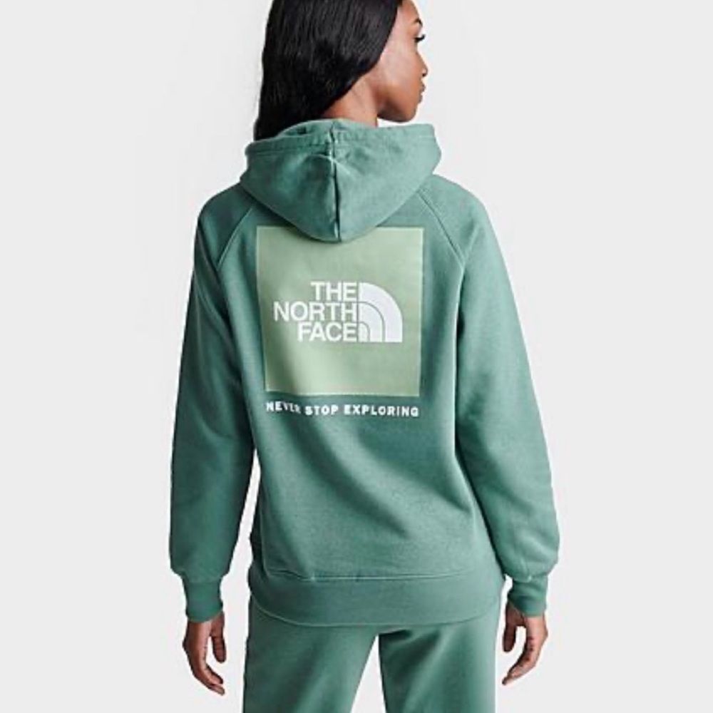 THE NORTH FACE Box NSE Womens Green Hoodie Size XS